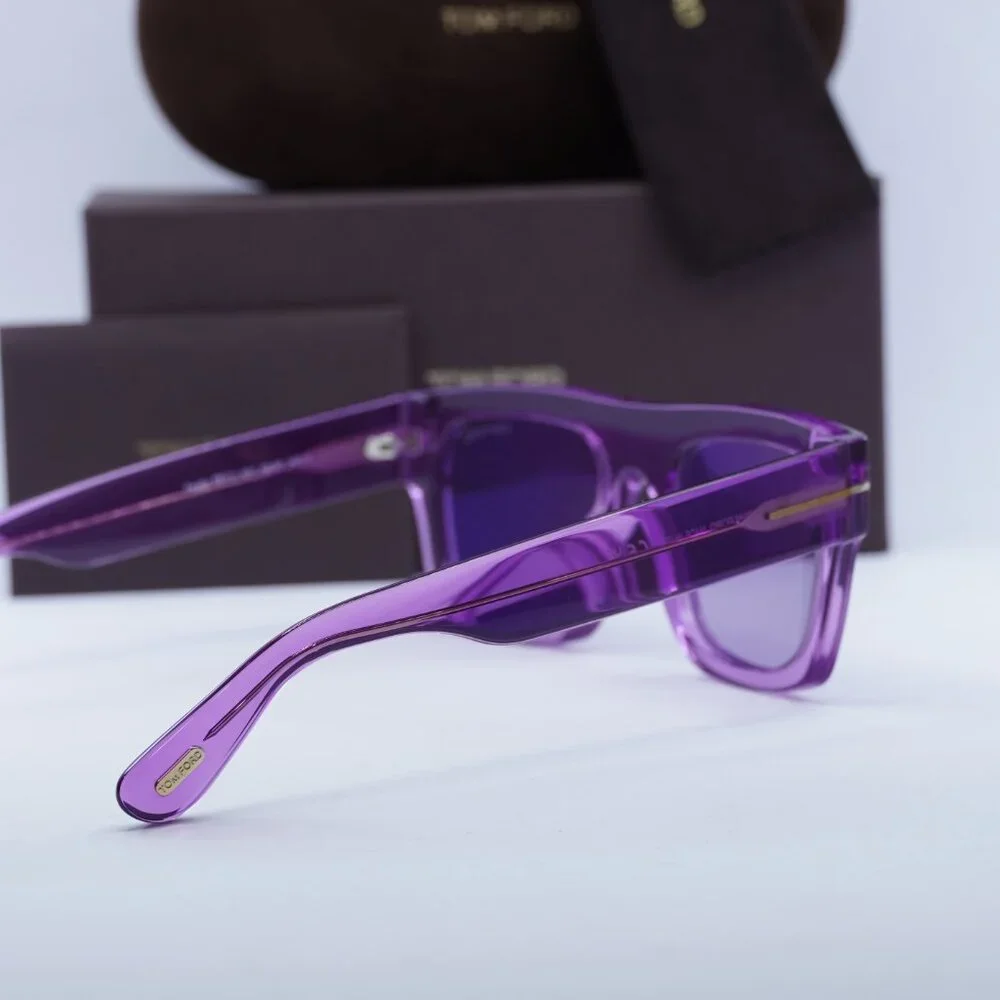 Tom Ford FT0711 81Y Fausto Square Sunglasses - Violet